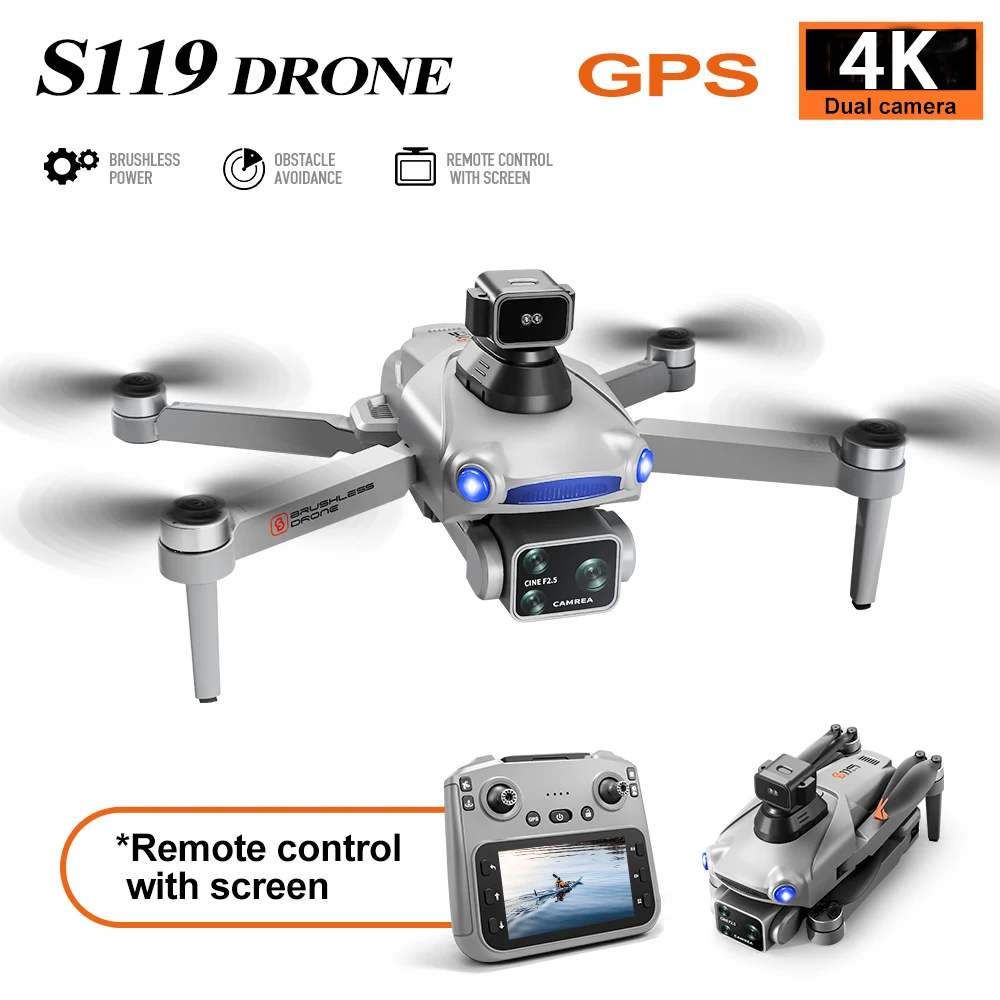 Drone Gps Mount - S119 Drohne GPS WIFI FPV 4K