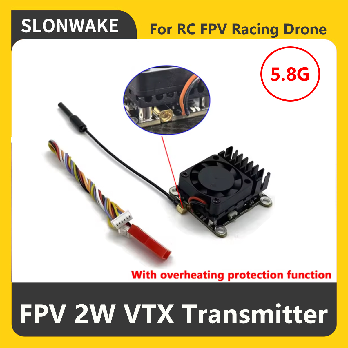 SLONWAKE 5.8G 2000mW FPV VTX S – Drone Frame Bewertung und Preis