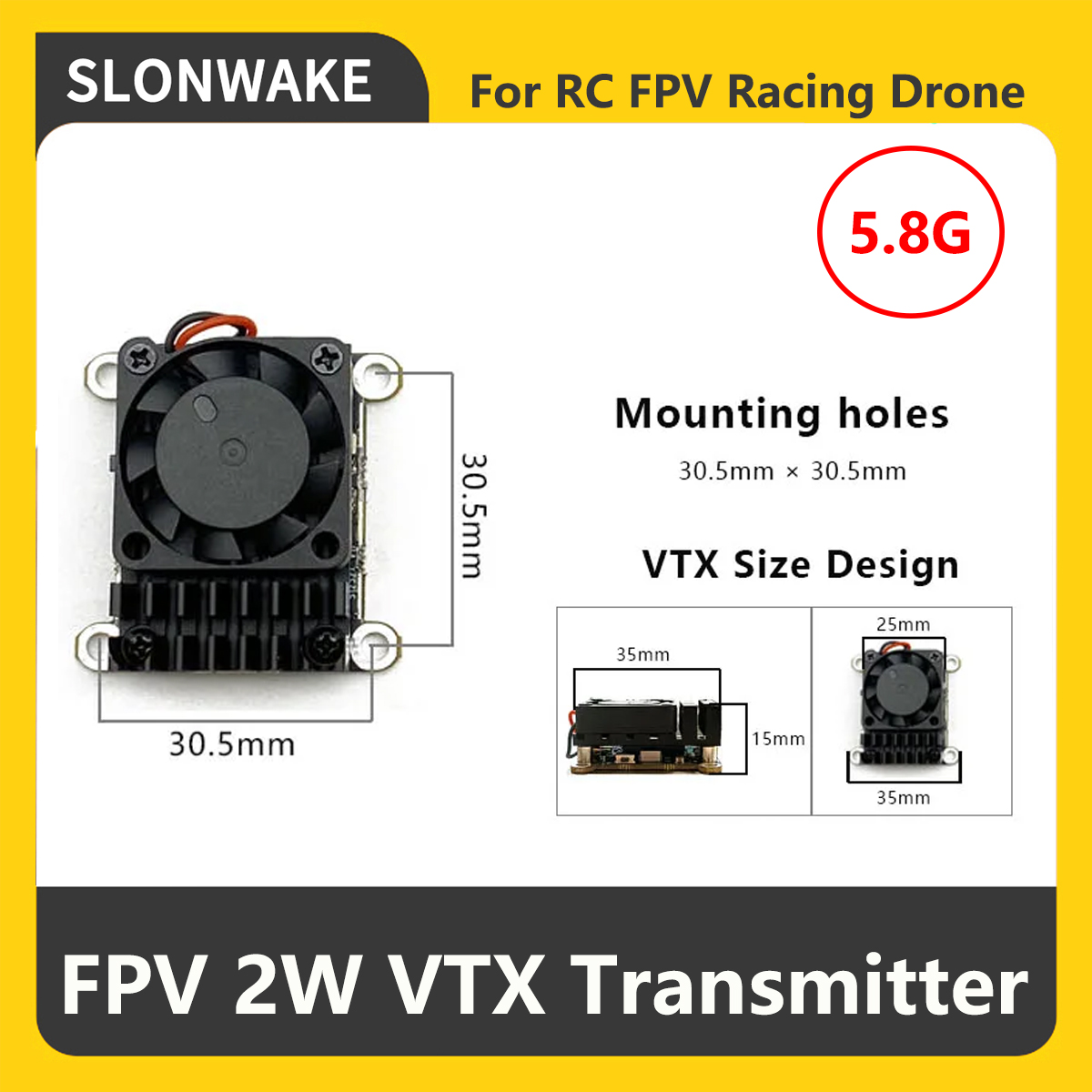 SLONWAKE 5.8G 2000mW FPV VTX S – Drone Frame Bewertung und Preis