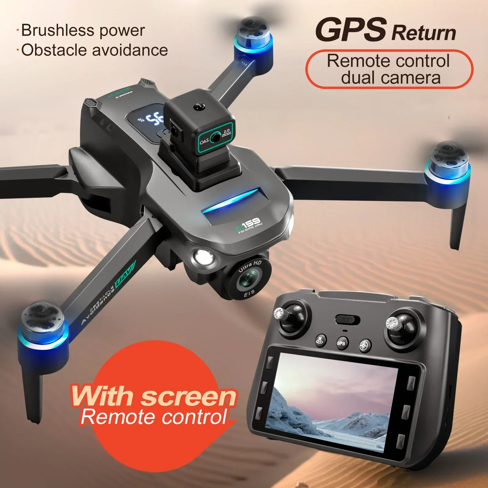 S159 GPS-Drohne, HD-Doppelkame – Drone Gps Mount Bewertung und Preis